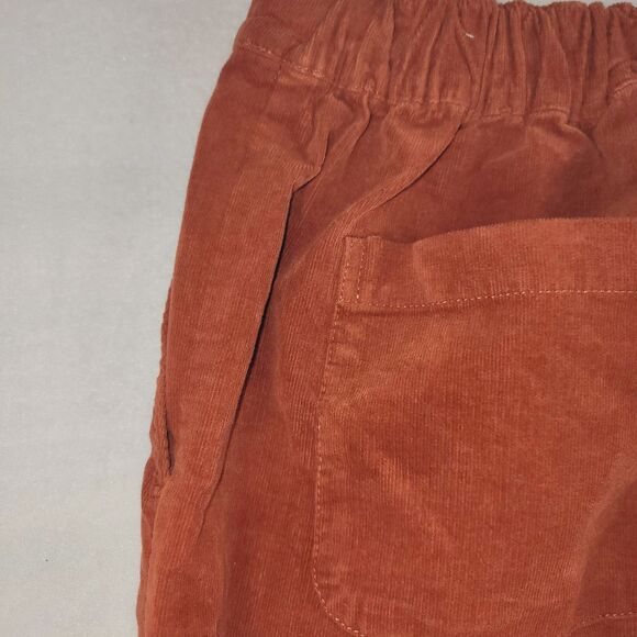 Loft Women’s Orange Medium High-rise Straight thin corduroy pants Size Medium - Picture 5 of 8